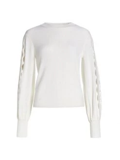 Chloé Mesh Wool Knit Pullover