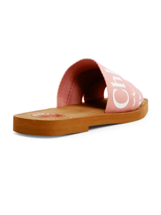 Chloé Woody Flat Sandals Delicate Pink 4 Chloé Woody Flat Sandals Delicate Pink - Image 3