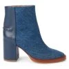 Chloé Edith Denim & Leather Short Boots -Deals Chloé Store unnamed file 2011