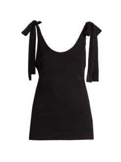 Chloé Bow Strap Top Black