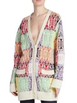 Chloé Oversized Knit Colorblocked Cardigan -Deals Chloé Store unnamed file 202