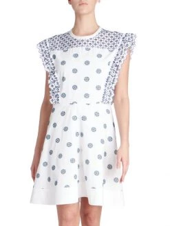 Chloé Flower Dot Broderie Anglaise Cotton Dress -Deals Chloé Store unnamed file 2023