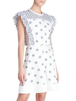 Chloé Flower Dot Broderie Anglaise Cotton Dress -Deals Chloé Store unnamed file 2024