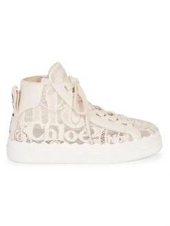 Chloé Lauren Logo Lace Sneakers