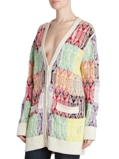 Chloé Oversized Knit Colorblocked Cardigan -Deals Chloé Store unnamed file 203