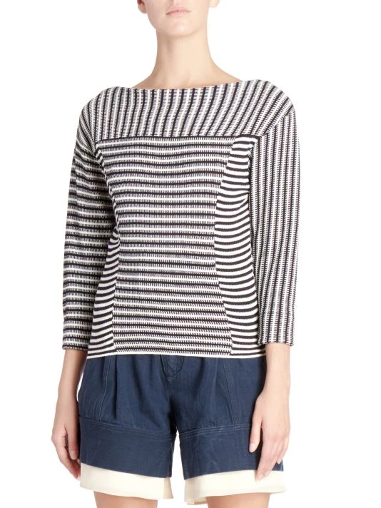 Chloé Mariniere Striped Knit Pullover Top 4 Chloé Mariniere Striped Knit Pullover Top - Image 3