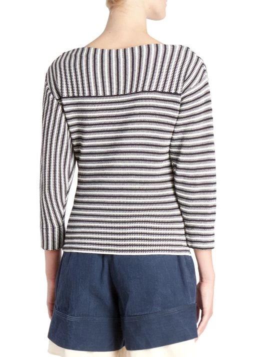 Chloé Mariniere Striped Knit Pullover Top 6 Chloé Mariniere Striped Knit Pullover Top - Image 5