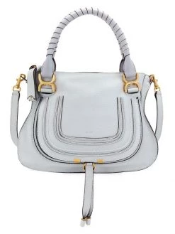 Chloé Medium Marcie Leather Satchel Light Cloud -Deals Chloé Store unnamed file 22