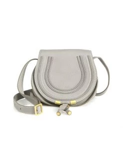 Chloé Small Marcie Leather Saddle Bag Nut