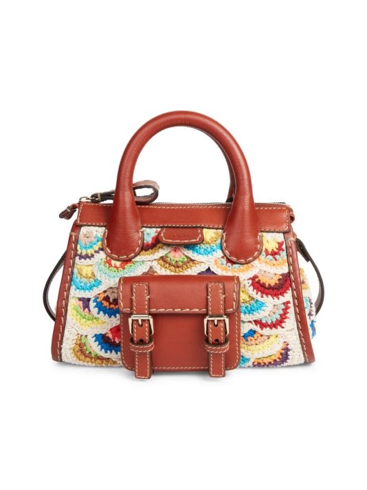 Chloé Mini Edith Knit Top Handle Bag 3 Chloé Mini Edith Knit Top Handle Bag