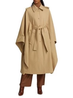 Chloé Wool Drape-Sleeve Trench Coat -Deals Chloé Store unnamed file 265