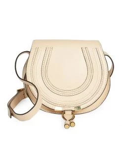 Chlo&eacute; Small Marcie Leather Saddle Bag Nut -Deals Chloé Store unnamed file 27