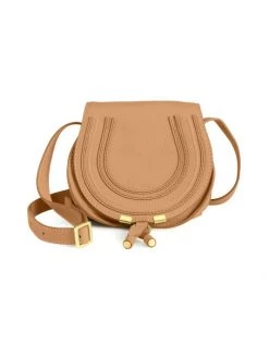 Chlo&eacute; Small Marcie Leather Saddle Bag Nut -Deals Chloé Store unnamed file 29