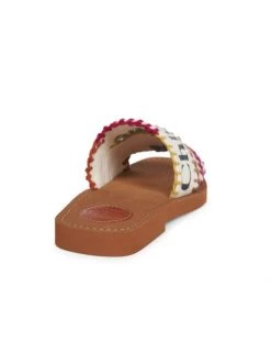Chloé Woody Linen Logo Slides -Deals Chloé Store unnamed file 292