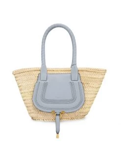 Chloé Marcie Raffia Tote