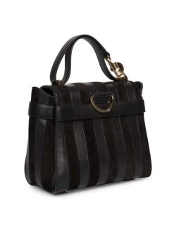 Chloé Small Nacha Stripe Leather & Suede Top Handle Bag -Deals Chloé Store unnamed file 359