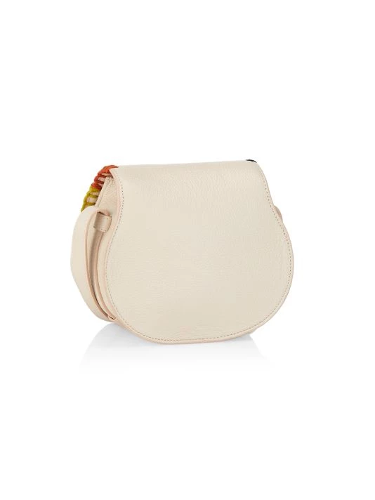 Chloé Small Marcie Blanket-Stitched Leather Saddle Bag 6 Chloé Small Marcie Blanket-Stitched Leather Saddle Bag - Image 4