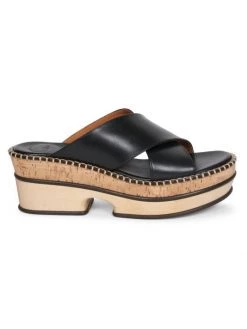 Chloé Laia Crisscross Leather Slides