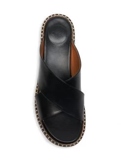 Chloé Laia Crisscross Leather Slides -Deals Chloé Store unnamed file 383