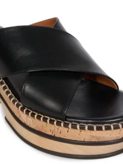 Chloé Laia Crisscross Leather Slides -Deals Chloé Store unnamed file 384