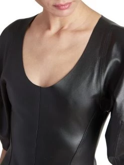 Chloé Leather Midi-Dress -Deals Chloé Store unnamed file 401