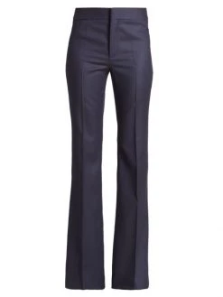 Chloé Wool-Cashmere High-Rise Pants