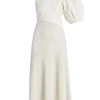 Chloé Mixed-Media One-Shoulder Midi-Dress -Deals Chloé Store unnamed file 416