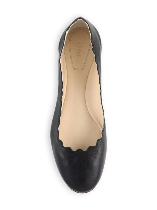 Chloé Lauren Leather Ballet Flats Natural 5 Chloé Lauren Leather Ballet Flats Natural - Image 4