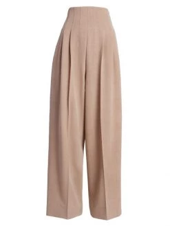 Chloé Pleated High-Waisted Wide-Leg Trousers
