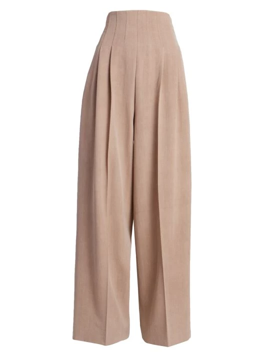 Chloé Pleated High-Waisted Wide-Leg Trousers 3 Chloé Pleated High-Waisted Wide-Leg Trousers