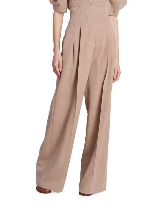 Chloé Pleated High-Waisted Wide-Leg Trousers 5 Chloé Pleated High-Waisted Wide-Leg Trousers - Image 3
