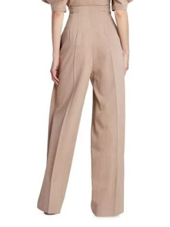 Chloé Pleated High-Waisted Wide-Leg Trousers 12 Chloé Pleated High-Waisted Wide-Leg Trousers -Deals Chloé Store unnamed file 449