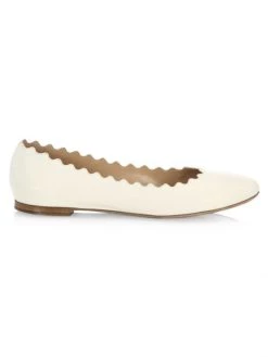 Chloé Lauren Leather Ballet Flats Natural 16 Chloé Lauren Leather Ballet Flats Natural -Deals Chloé Store unnamed file 45