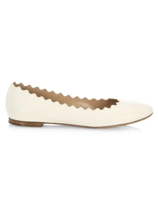 Chloé Lauren Leather Ballet Flats Natural 8 Chloé Lauren Leather Ballet Flats Natural - Image 7