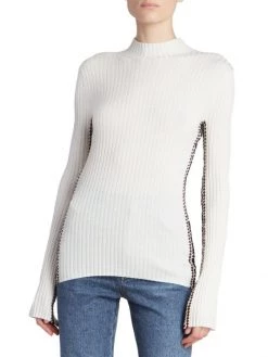 Chloé Ribbed Stitch-Embellished Top -Deals Chloé Store unnamed file 453