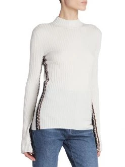 Chloé Ribbed Stitch-Embellished Top -Deals Chloé Store unnamed file 454
