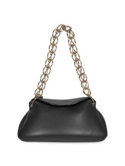 Chloé Small Juana Leather Shoulder Bag Burgundy