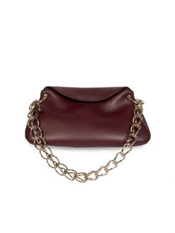 Chloé Small Juana Leather Shoulder Bag Burgundy -Deals Chloé Store unnamed file 471