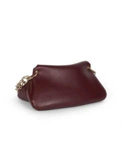 Chloé Small Juana Leather Shoulder Bag Burgundy -Deals Chloé Store unnamed file 472