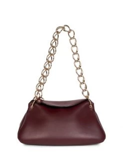 Chloé Small Juana Leather Shoulder Bag Burgundy -Deals Chloé Store unnamed file 473
