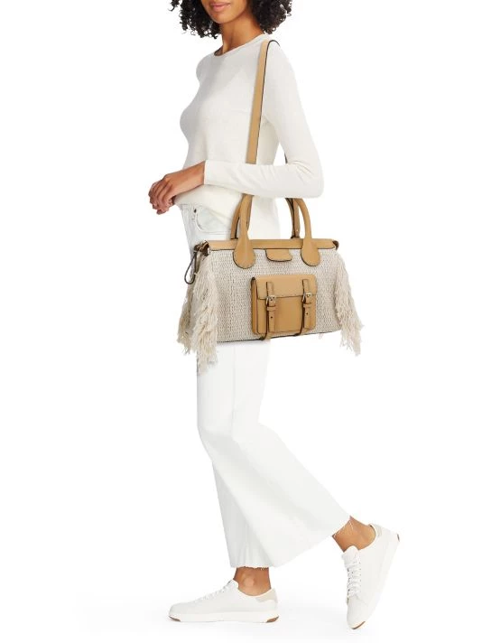 Chloé Medium Edith Fringe Knit Tote 4 Chloé Medium Edith Fringe Knit Tote - Image 2
