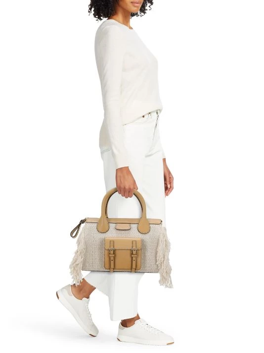 Chloé Medium Edith Fringe Knit Tote 5 Chloé Medium Edith Fringe Knit Tote - Image 3