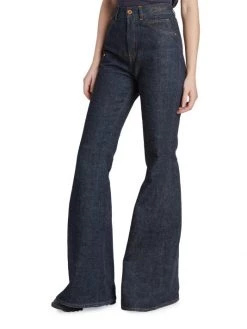 Chloé Flared Logo-Stitch Jeans -Deals Chloé Store unnamed file 486