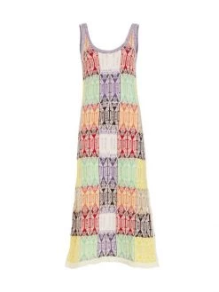 Chloé Colorblocked Knit Midi-Dress
