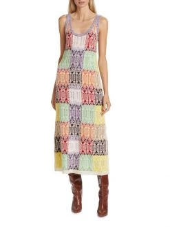 Chloé Colorblocked Knit Midi-Dress -Deals Chloé Store unnamed file 511