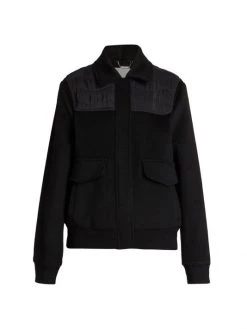 Chloé Collared Wool Zip-Up Jacket