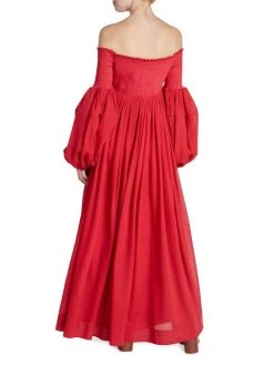 Chloé Smocked Off-The-Shoulder Gown 12 Chloé Smocked Off-The-Shoulder Gown -Deals Chloé Store unnamed file 551