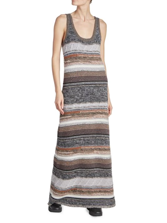 Chloé Striped Knit Colorblocked Maxi Dress 5 Chloé Striped Knit Colorblocked Maxi Dress - Image 3