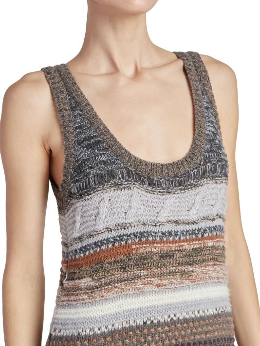 Chloé Striped Knit Colorblocked Maxi Dress 8 Chloé Striped Knit Colorblocked Maxi Dress - Image 6