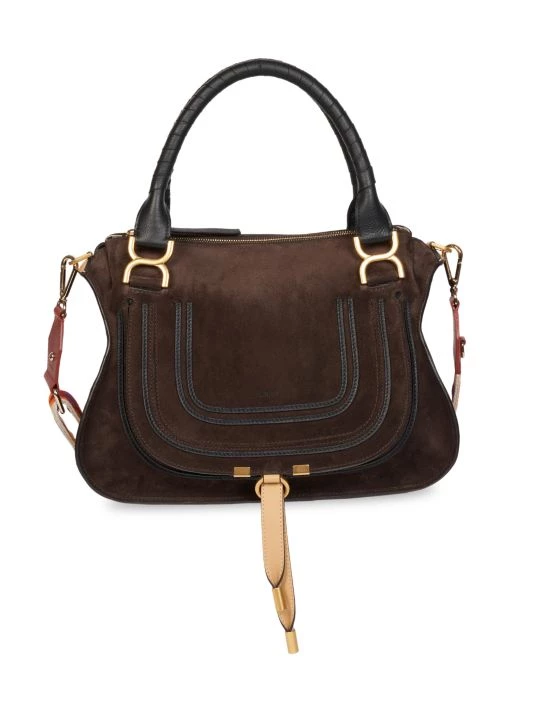 Chloé Medium Marcie Suede Satchel 3 Chloé Medium Marcie Suede Satchel